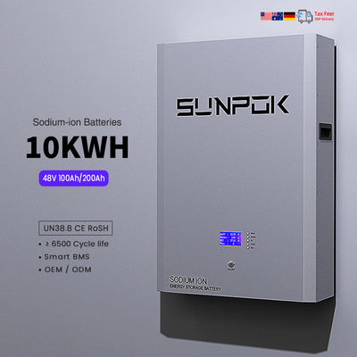 48V 10kwh Split Type Sodium Ion Storage Battery 200ah Solar Power Bank Wall Rechargeable Sodium Ion Rechargeable Batteries