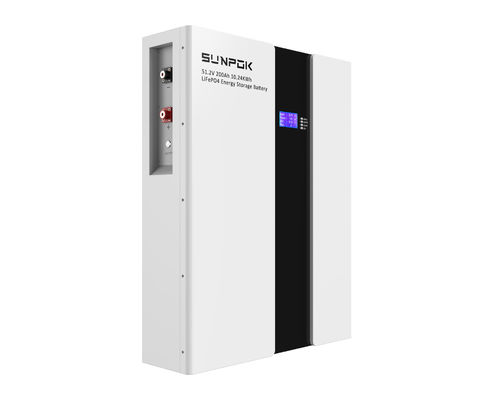 Wall Mounted Solar Lithium Batteries Powerwall 48V 200Ah 10kWh Lifepo4 Battery For Solar Panels