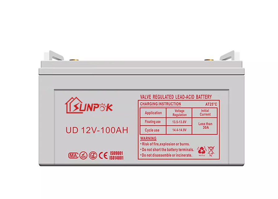 पावर स्टोरेज आरवी बोट इलेक्ट्रिक फोर्कलिफ्ट के लिए UN38.3 डीप साइकिल 12V जेल बैटरी 100ah 200ah