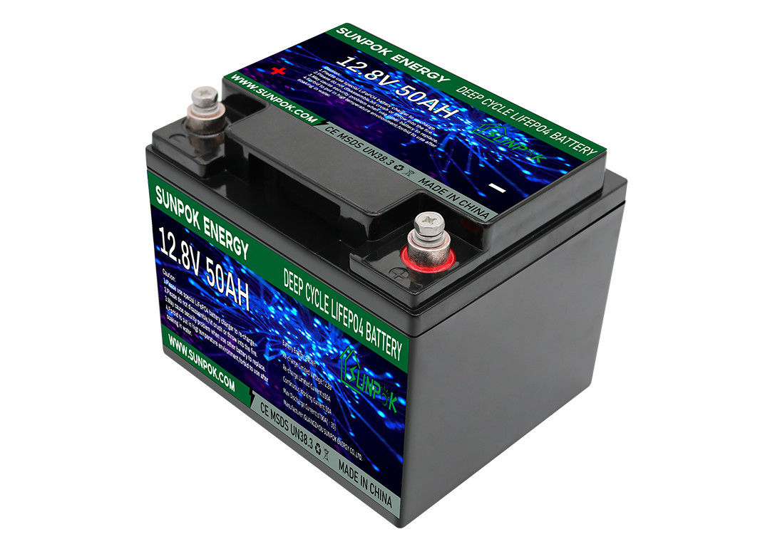 सौर ऊर्जा ऊर्जा भंडारण के लिए 12V 50Ah लिथियम आयन डीप साइकिल बैटरी
