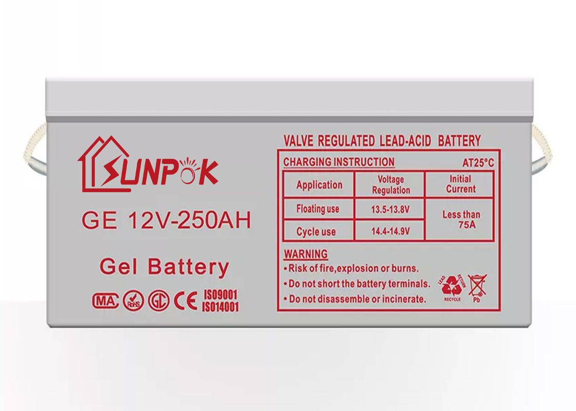 सबपोक रिचार्जेबल डीप साइकिल सोलर जेल बैटरी 12v 250ah 200ah 100ah डीप साइकिल जेल बैटरी