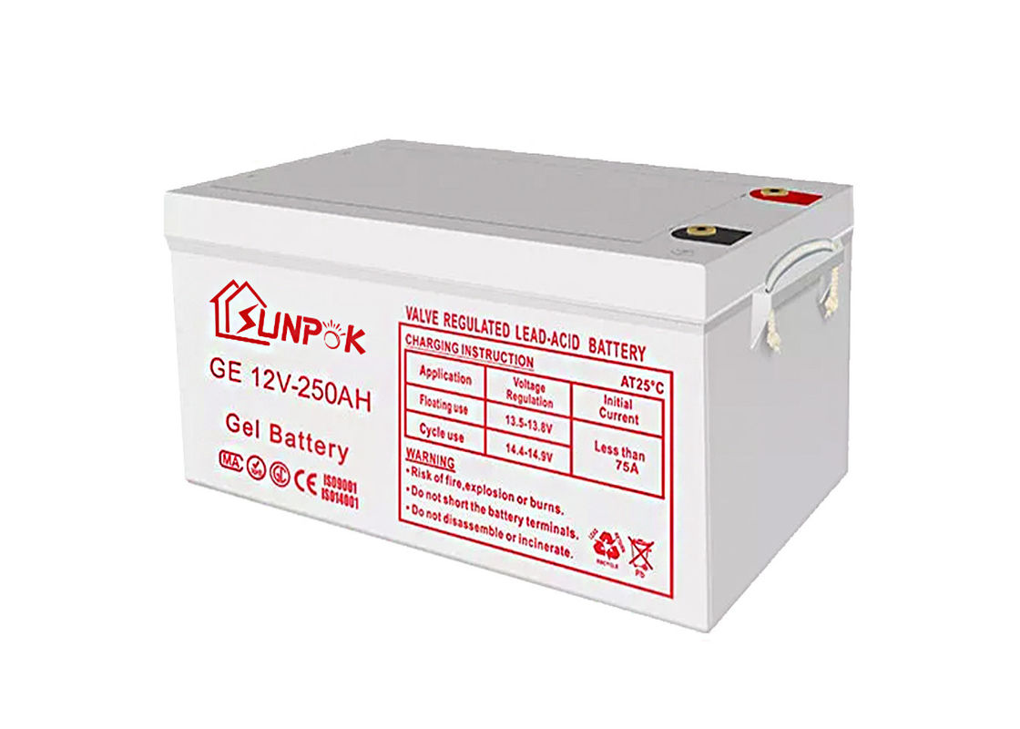 डीप साइकिल एजीएम जेल बैटरी सील लीड एसिड 12v 200ah 250ah रिचार्जेबल जेल बैटरी