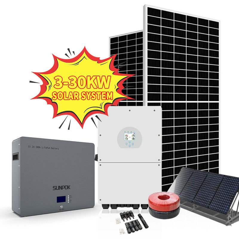 ऑफ ग्रिड सौर ऊर्जा ऊर्जा प्रणाली 5kv 3kva 5kw 8kw पूर्ण डिजाइन हाइब्रिड सौर पैनल