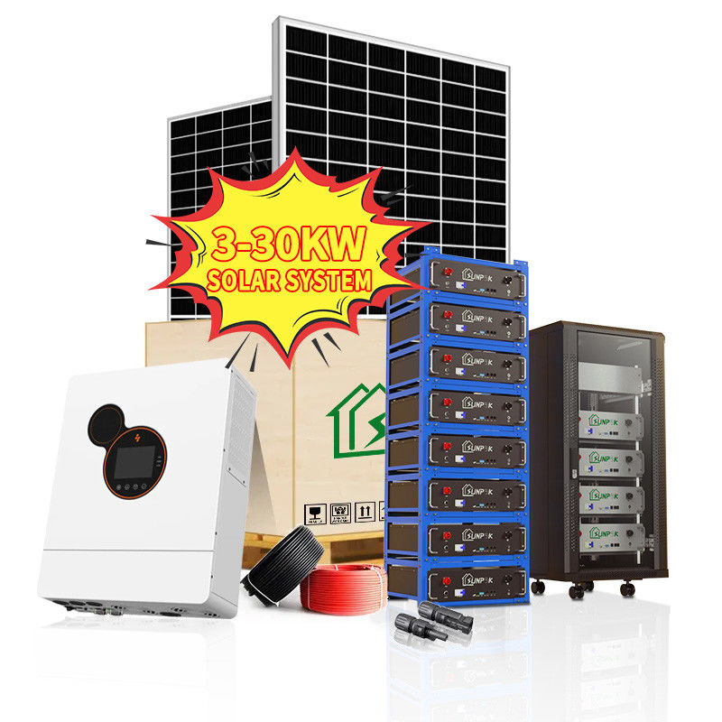पूर्ण ऑफ ग्रिड सौर किट 3Kw 5KW 10Kw 15KW 20Kw 30Kw पूर्ण ऑफ ग्रिड पावर सिस्टम