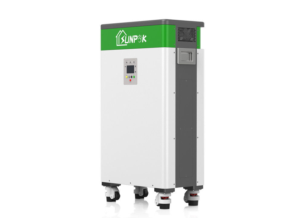 एलसीडी डिस्प्ले ऑल इन वन ईएसएस सोलर बैटरी सिस्टम 5kW 10.24kWh LiFePO4 पावर सोलर बैटरी स्टोरेज सिस्टम
