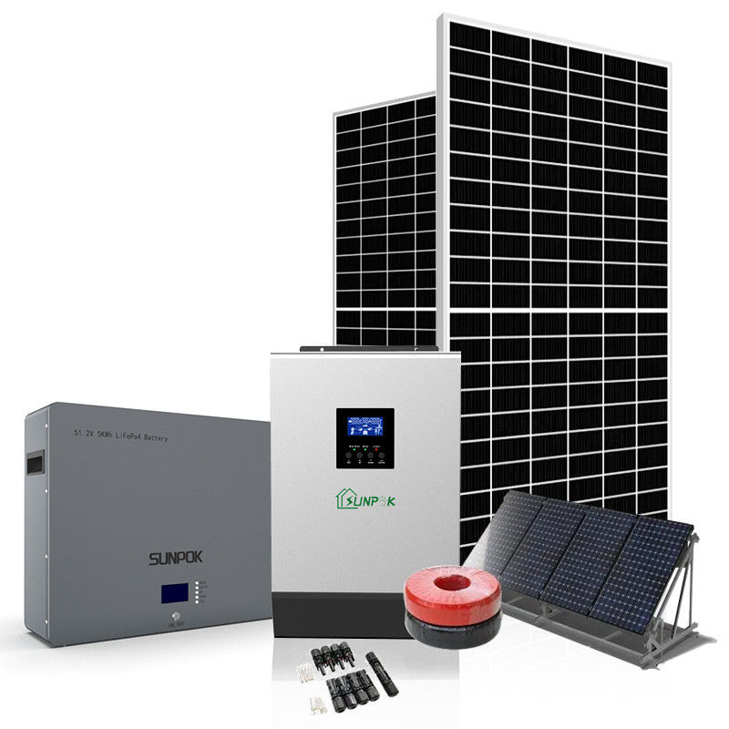 MSDS सोलर पावर बैटरी स्टोरेज सिस्टम 3kw 5kw 6kw 8kw 10kw 24v ऑफ ग्रिड सोलर सिस्टम