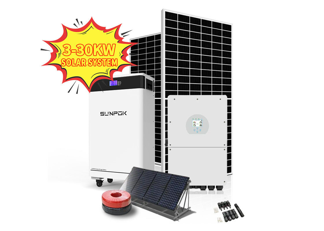 लिथियम बैटरी के साथ सौर ऊर्जा प्रणाली 20kw 15kw 16kw 10kw ग्रिड से बाहर सौर ऊर्जा प्रणाली सौर ऊर्जा भंडारण प्रणाली