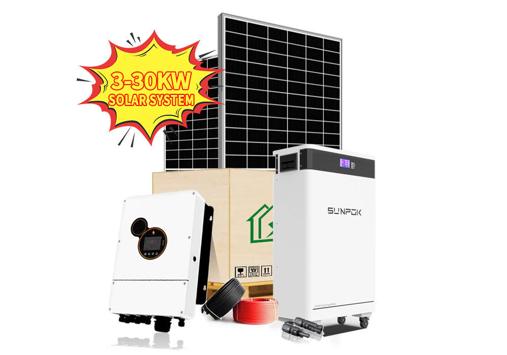 सौर प्रणाली 6.2kw पूर्ण 6.2KW 11KW पूर्ण सौर किट ऑफ ग्रिड सौर पैनल प्रणाली घर के लिए सौर ऊर्जा प्रणाली
