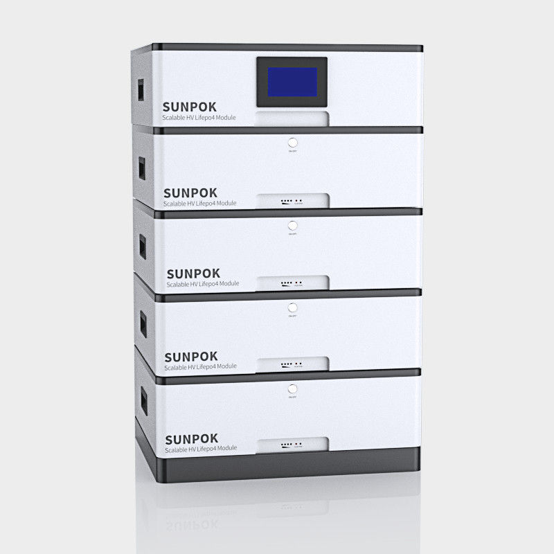 सौर ऊर्जा भंडारण बिजली प्रणाली स्टैक लाइफपो4 बैटरी 48v 51.2v 400ah 20kwh