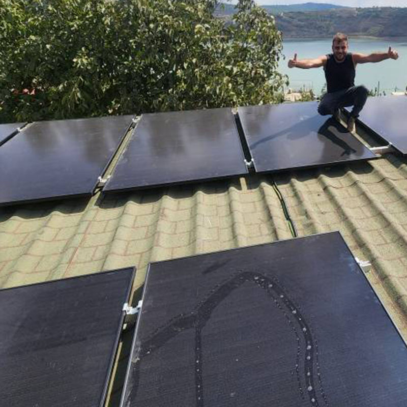 बड़ी शक्ति सौर पैनल 540 वाट 550w मोनोक्रिस्टलीय सौर पैनल कीमत घर के लिए दोहरी ग्लास 108 कोशिकाएं