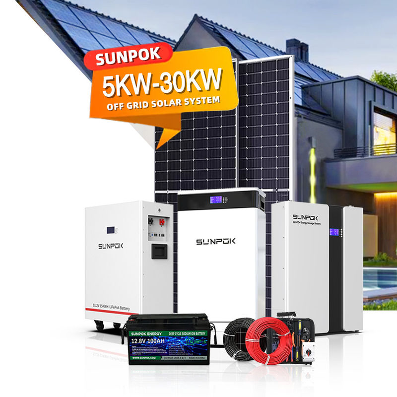 पूर्ण स्मार्ट सोलर सेट ऑफ ग्रिड छत होम एनर्जी सिस्टम किट 3kw 5kw 8kw 10kw 15kw 20kw 30kw