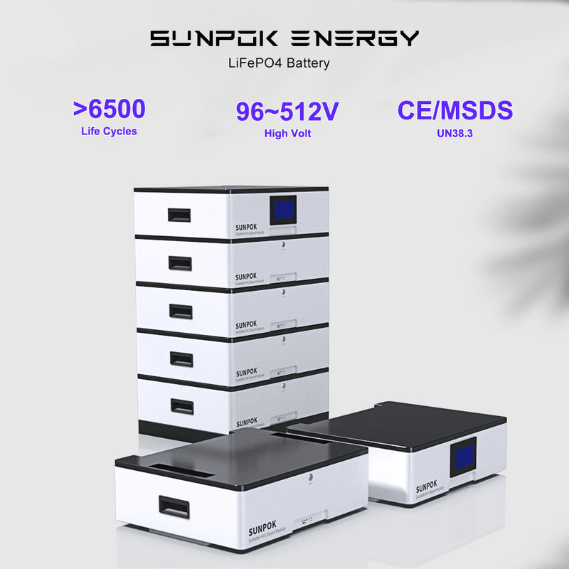 स्टैकेबल मॉड्यूलर 51.2v 200ah होम सोलर सिस्टम 10kwh 20kwh 30kwh ऊर्जा भंडारण बैटरी