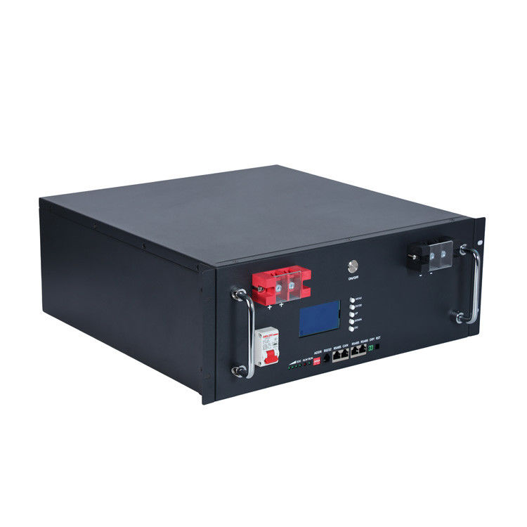 रैक फॉस्फेट बैटरी प्रकार लिथियम आयरन 48V 100AH सौर पैनल होम लिथियम आयन