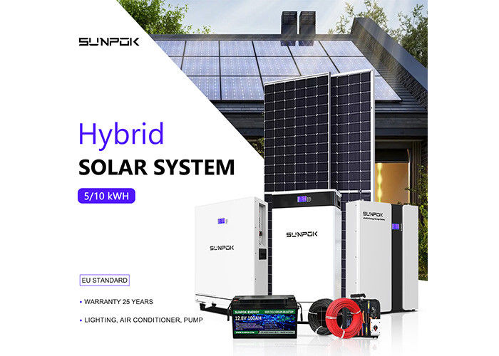 सौर ऊर्जा प्रणाली 3kw 5kw 10kw होम सौर पैनल किट प्रीफैब हाउस के लिए