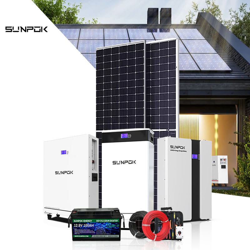 नई सौर ऊर्जा प्रणाली 10kw 15kw 30kw सौर प्रणाली बैटरी 48v 200ah 400ah Lifepo4 बैटरी
