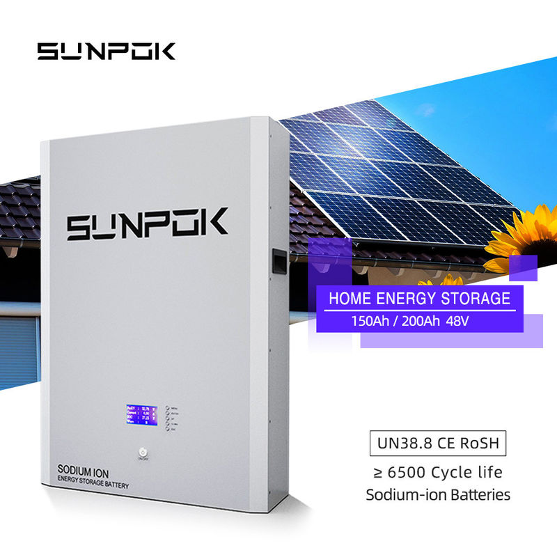 पावरवॉल 48V 10KWh होम बैटरी 200Ah नाममात्र क्षमता सौर ऊर्जा भंडारण के लिए सोडियम आयन प्रौद्योगिकी