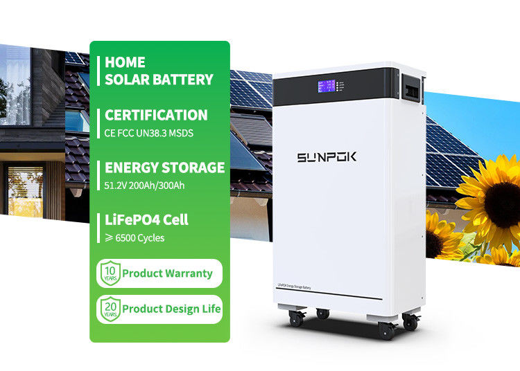 सौर बैटरी Lifepo4 6kw Byd सौर लिथियम बैटरी 48v 200ah 300ah होम ऊर्जा भंडारण