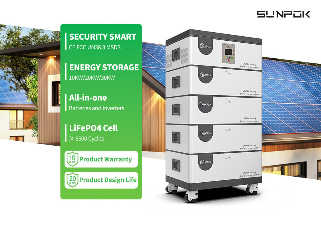 ऑल इन वन इन्वर्टर और लिथियम बैटरी 10kw 15kw 20kwh 30kwh ऑल इन वन
