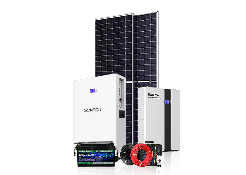 हाइब्रिड ऑन ग्रिड ऑफ ग्रिड एनर्जी सिस्टम किट 3kw 15kw 30kw 50kw सौर ऊर्जा प्रणाली