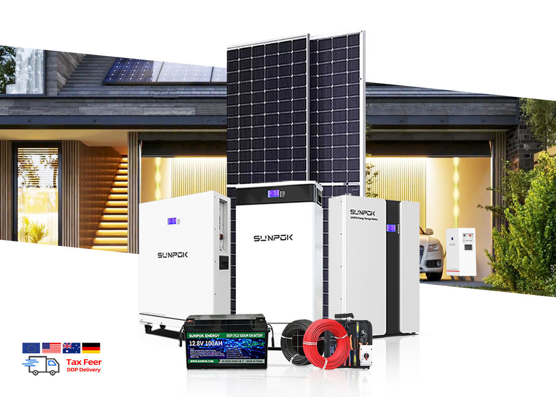 सौर भंडारण प्रणाली किट ऑफ ग्रिड बालकनी 1kw 3kw 5kw 10kw 15kw 20kw लिथियम बैटरी 8kw 15kw 20kw सौर प्रणाली के लिए
