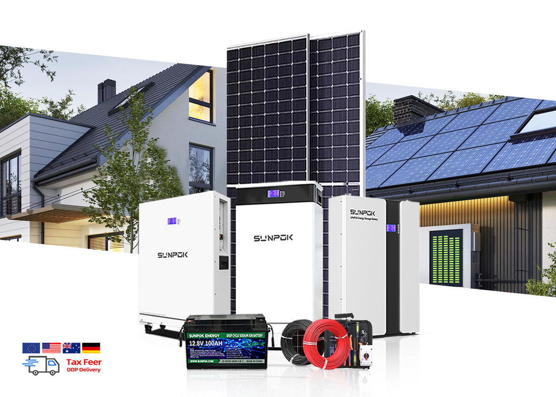 पूर्ण सौर ऊर्जा प्रणाली 5kv 15kw उद्योग ऑफग्रिड सौर ऊर्जा भंडारण बिजली प्रणाली