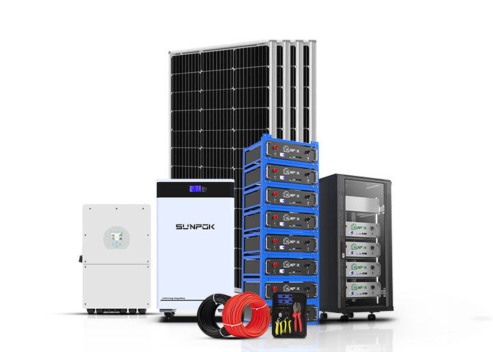 ऑफ ग्रिड फोटोवोल्टिक सौर ऊर्जा प्रणाली 5Kw 10Kw 12Kw घर के लिए पूर्ण हाइब्रिड सौर ऊर्जा प्रणाली किट