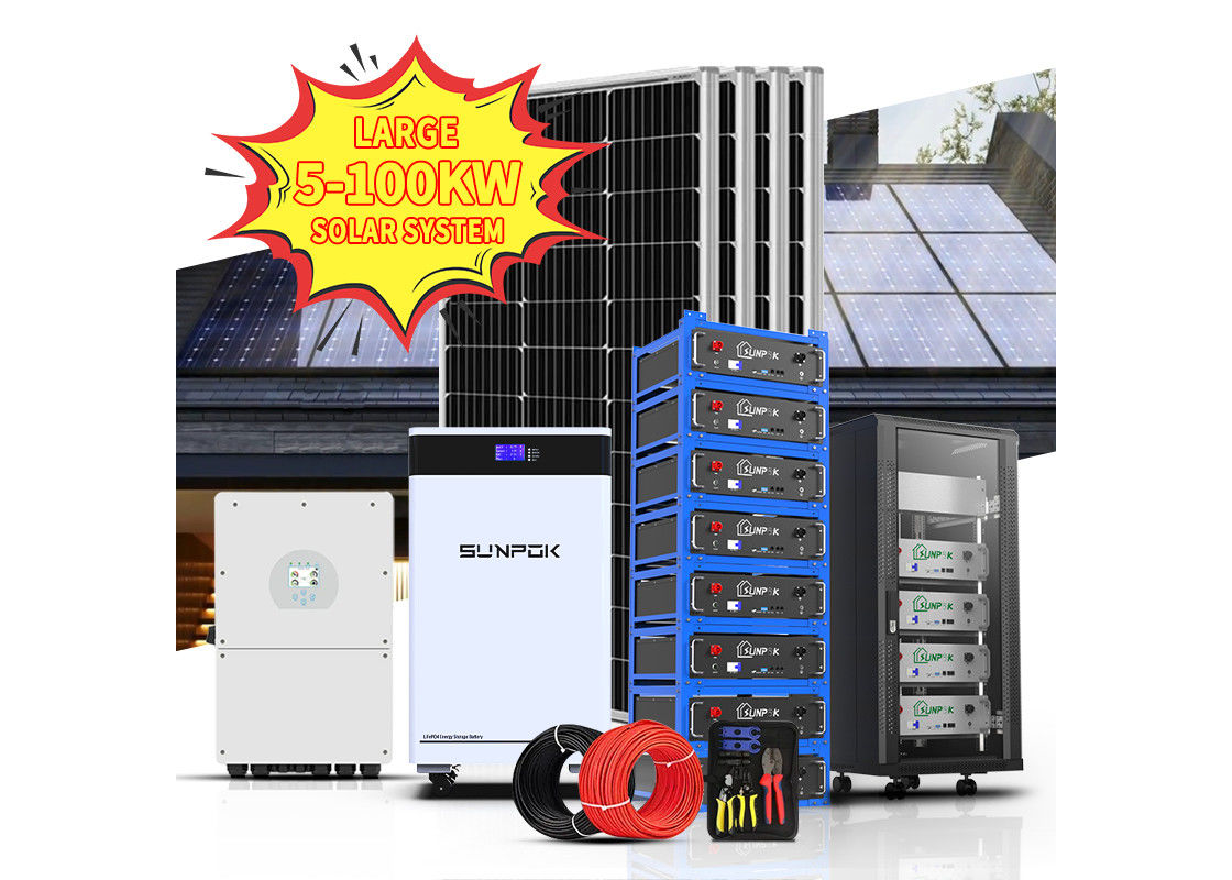ऑफ ग्रिड ऑन ग्रिड और हाइब्रिड पावर सिस्टम 3kw 5kw 10kw सौर ऊर्जा प्रणाली