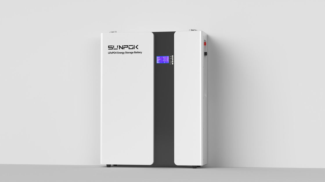 सनपोक यूएसए गोदाम 48V लिथियम आयन बैटरी 10KWH 51.2V 200Ah सौर प्रणाली दीवार