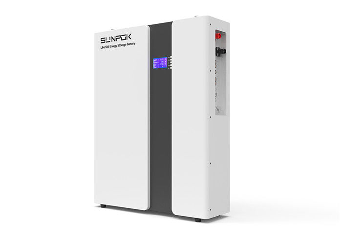 बैटरी लिथियम 48V 51.2V 200Ah 5.12Kwh 10.24Kwh Lifepo4 पावर वॉल माउंटेड घरेलू सौर ऊर्जा प्रणाली