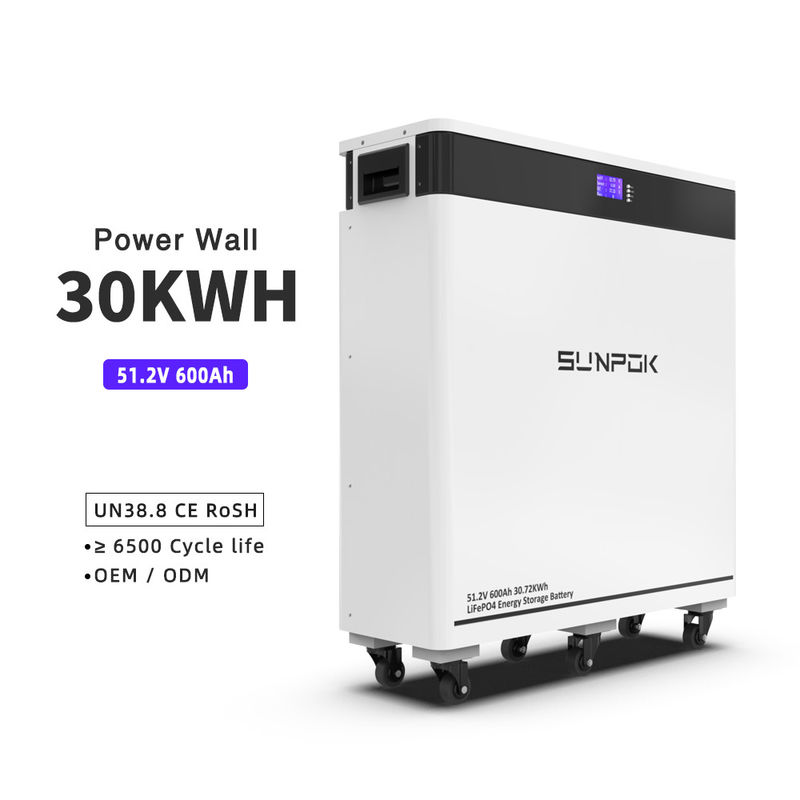 30Kwh लिथियम आयन बैटरी सोलर लिथियम लाइफपो4 बैटरी 48V 600Ah 10kw 15kw 30kw घर सौर प्रणाली के लिए बैटरी