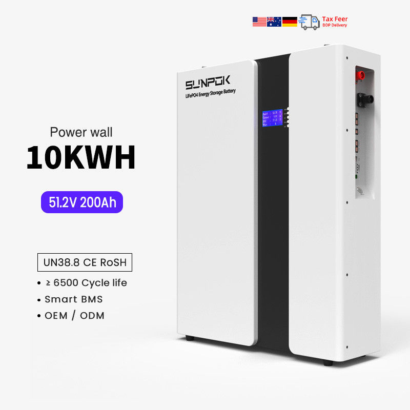 होम पावर 48V 200Ah लिथियम आयन बैटरी 10Kwh LiFePo4 बैटरी स्मार्ट बीएमएस सौर प्रणाली 51.2V 100Ah ऊर्जा भंडारण बैटरी
