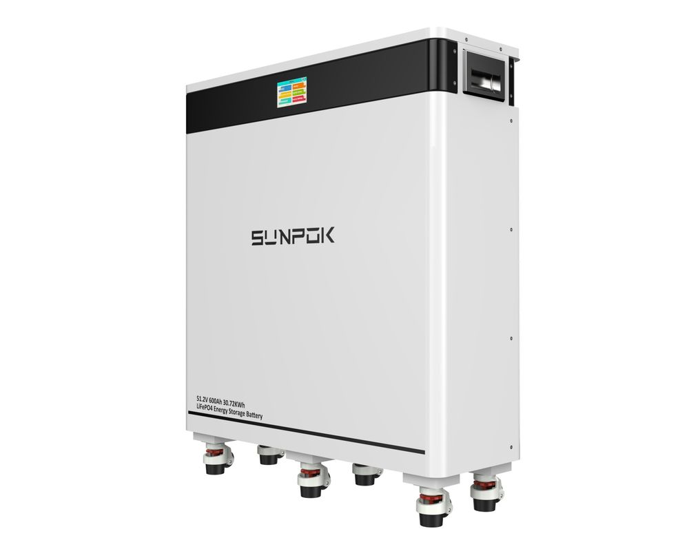 नया 51.2V 600Ah 30KWh 8000 चक्र मोबाइल लाइफपो4 लिथियम सोलर बैटरी फर्श माउंट होम एनर्जी स्टोरेज सिस्टम