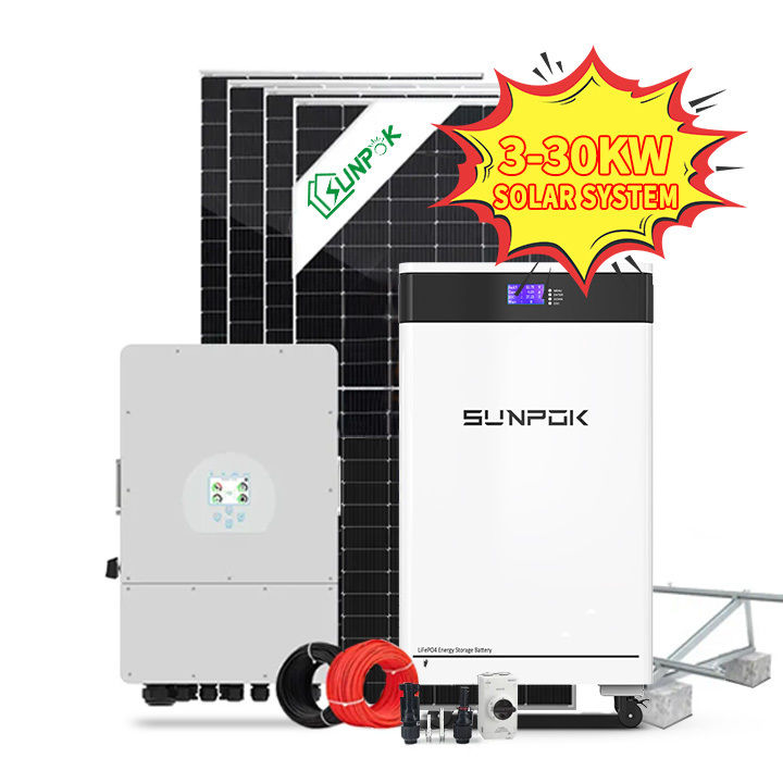 5kw 10kw 20kw 50kw ऑफ ग्रिड थोक मूल्य पूर्ण सौर ऊर्जा प्रणाली सौर पीवी माउंटिंग फोटोवोल्टिक पैनल सौर प्रणाली