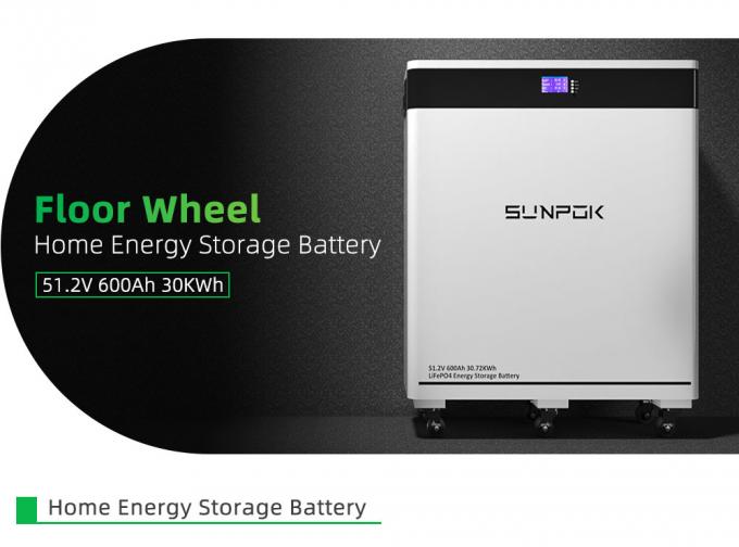 2025 नया 30KW 600Ah 51.2V 8000 चक्र ऊर्ध्वाधर चल LiFePO4 बैटरी पैक घर ऊर्जा भंडारण प्रणाली के लिए सौर सेल 0