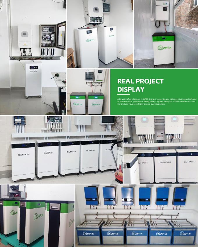 15kwh होम सोलर एनर्जी सिस्टम 51.2V 300Ah LiFePO4 लिथियम बैटरी पैक ऊर्जा भंडारण बैटरी 9